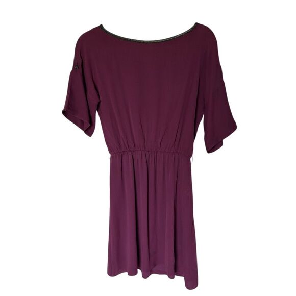 Alice + Olivia Women's Purple Drape Sleeve Faux Wrap Dress Size M - Picture 1 of 7